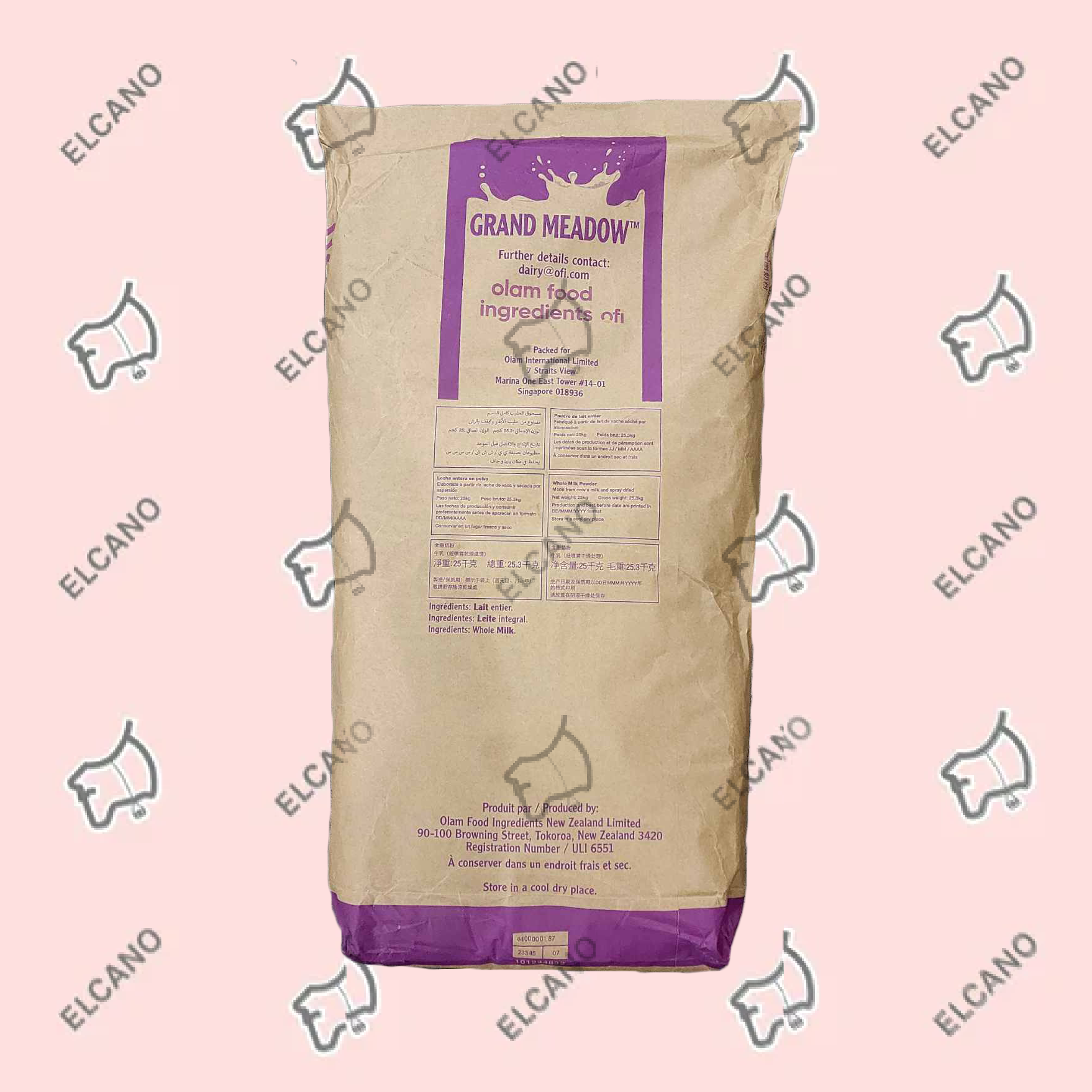 GRAND MEADOW Regular Wholemilk Powder - NZ – Elcano